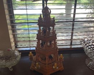 Vintage German Christmas
4-tier tower wood windmill carousel