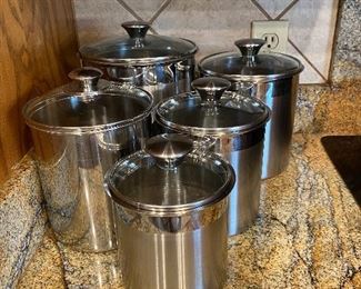 Stainless canister set