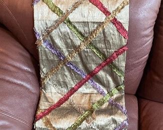 Silk decorative throw