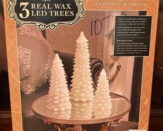 Real wax lead Christmas Trees