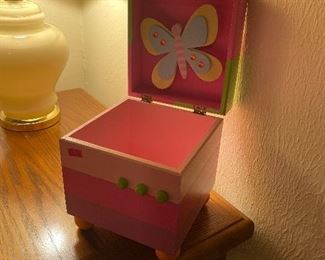 Butterfly wooden music box