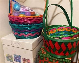 Gift boxes and Easter baskets