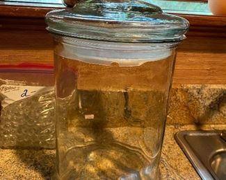 Large glass canister