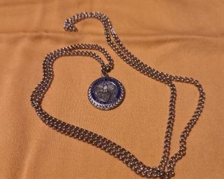 D.A.R award pendant w/chain