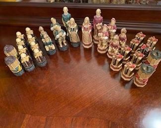 Studio Anne Carlton
Shakespeare & The Globe Chess Set ~ no board
*hand painted