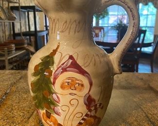 Christmas pitcher