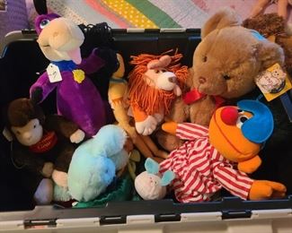 Variety of stuffed animals