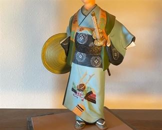 Vintage Hand Painted Ceramic Japanese Figurines Stamped