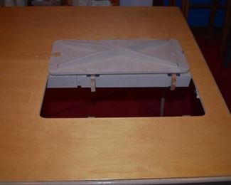 Vintage Wood Sewing Table