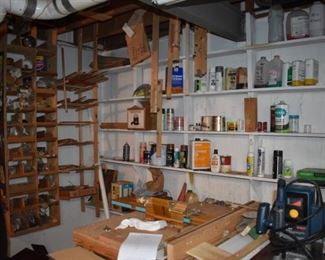 Wood Working Shop, Tools, Wood, Table and So Much More!