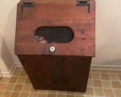 Vintage Wooden Storage Bin