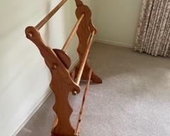 Handmade Oak Quilt Rack