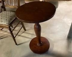 Wood Round Accent Table
