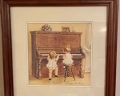 Chopsticks Peggy Dickey signed numbered, vintage signed and numbered 587/900 1985