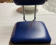 2 Vintage Red Folding Stadium Seats