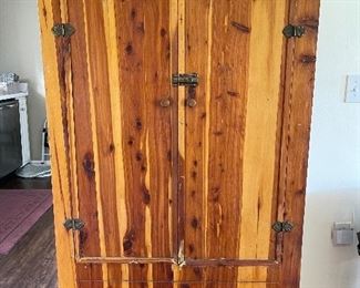Vintage cedar closet. Large and plenty of storage!