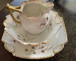 antique T&V France 3 piece set