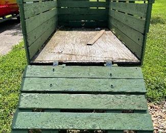 Fold down back end for easier loading