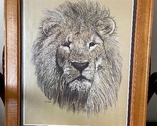 Vintage Lion art