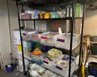 Dishes and glasses galore