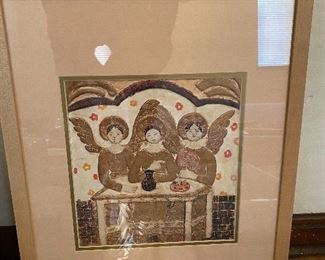 Close up of one of the set of three