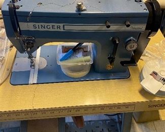 Heavy duty sewing machine for upholstery, etc. 