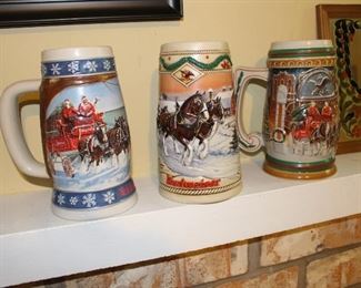 Budweiser steins