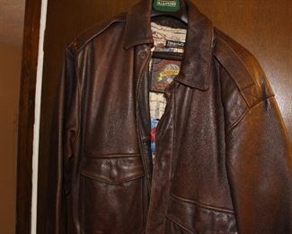 Leather motorcycle jacket