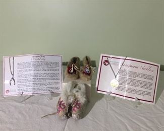 002 Hand Made Native American Baby Moccasins