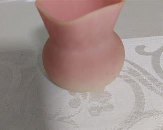 014 Burmese Glass Vase