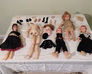 Antique Dolls and Parts