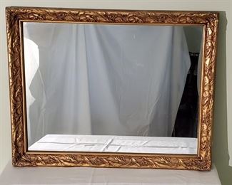 Antique Goldtone Framed Mirror