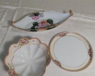 Assorted Hand Painted Nippon Dishes
