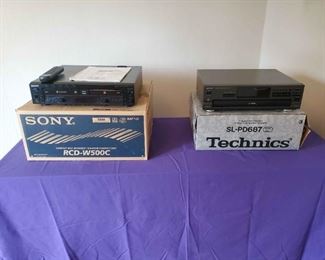 CD Player Recorder Lot