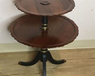 Two Tier Vintage Round Table