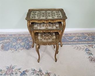 Vintage Florentine Nesting Tables