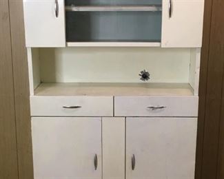 Vintage Large Metal KitchenPantry Storage Cabinet