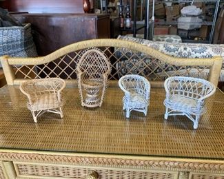 tiny wicker furniture for mice