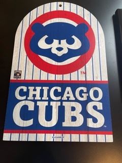Cubs wooden picture