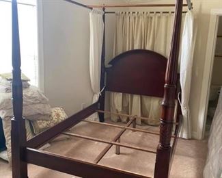 Bombay Queen 4 Poster Canopy Bed with Curtains
Excellent condition! 
Must be able to move from upstairs and load yourself.