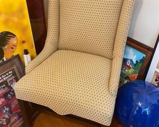 Accent Chair
Good condition.
Some small imperfections.
Measures: 25” across x 23” deep x 19” tall to seat, 42” tall to back.
Must be able to load yourself.