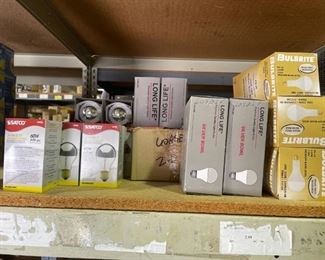 assorted long life and half chrome bulbs