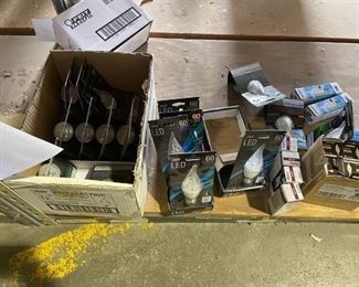 assorted LED flame tip bulbs