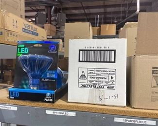 assorted outdoor flood light bulbs