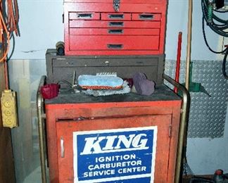 Automotive Advertising Tool Parts Chest Cabinet