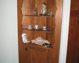 Early American Style Corner Cupboard