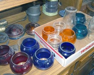 Railroad Lantern Glass Shades Adlake & Others