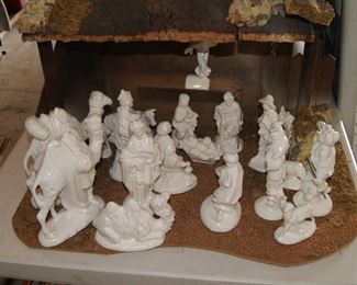 Nativity Scene Set Vintage