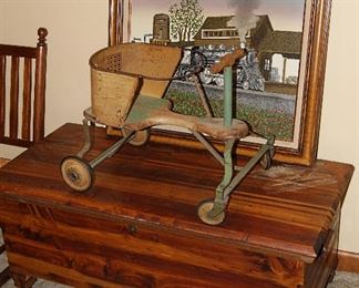 Cedar Chest & Old Child's Toy