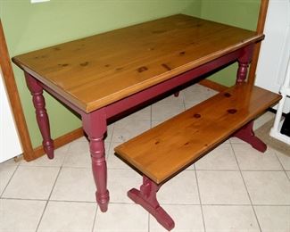 Kitchen Table or Island With Bench